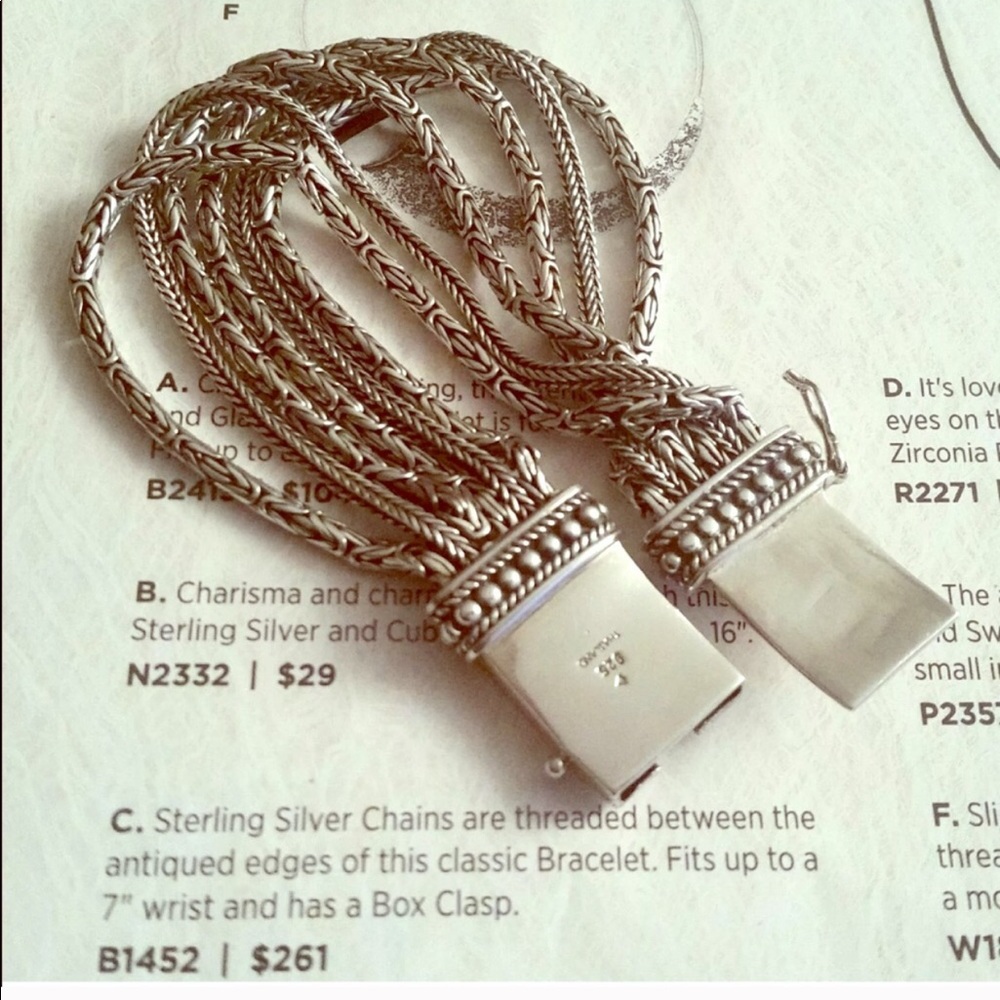 Silver Silpada classic bracelet